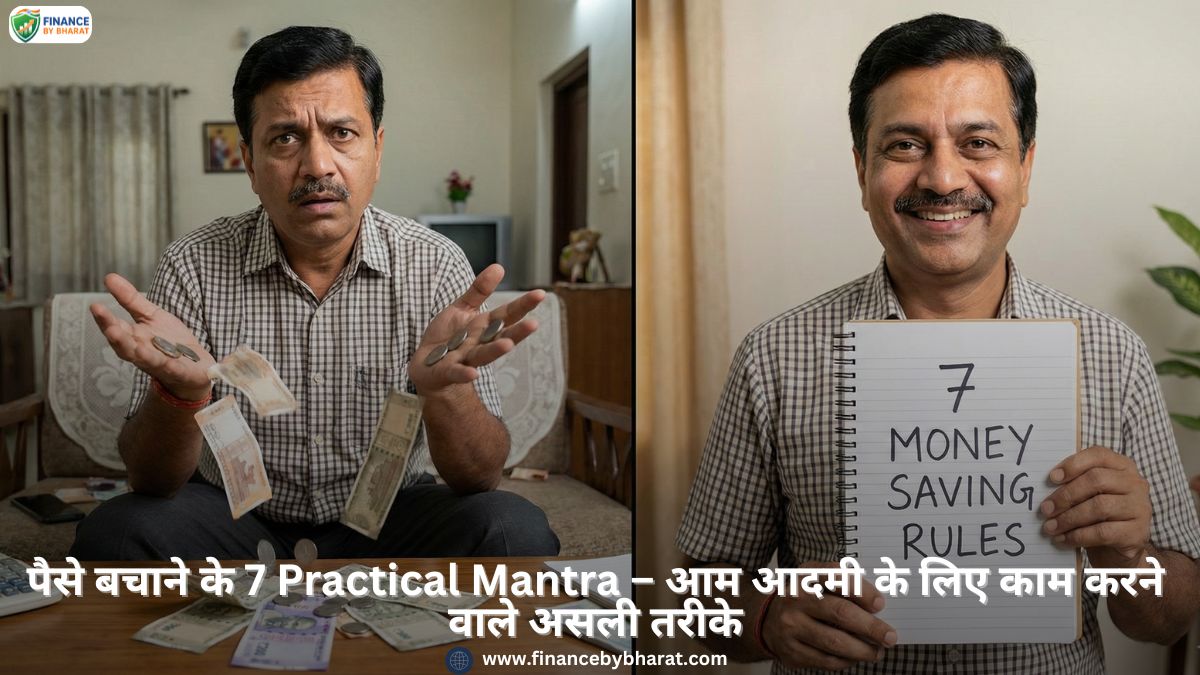पैसे बचाने के 7 Practical Mantra – आम आदमी के लिए काम करने वाले असली तरीके
