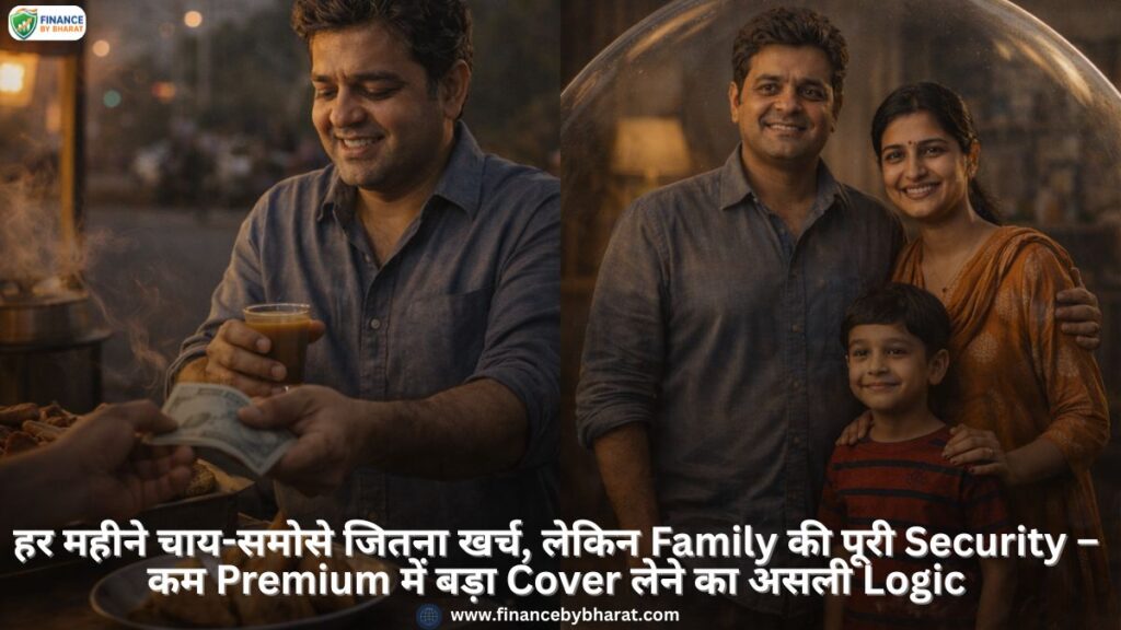 हर महीने चाय-समोसे जितना खर्च, लेकिन Family की पूरी Security – कम Premium में बड़ा Cover लेने का असली Logic