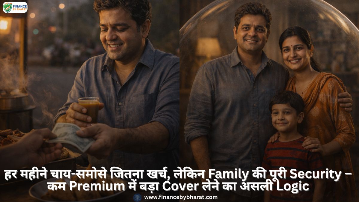 हर महीने चाय-समोसे जितना खर्च, लेकिन Family की पूरी Security – कम Premium में बड़ा Cover लेने का असली Logic