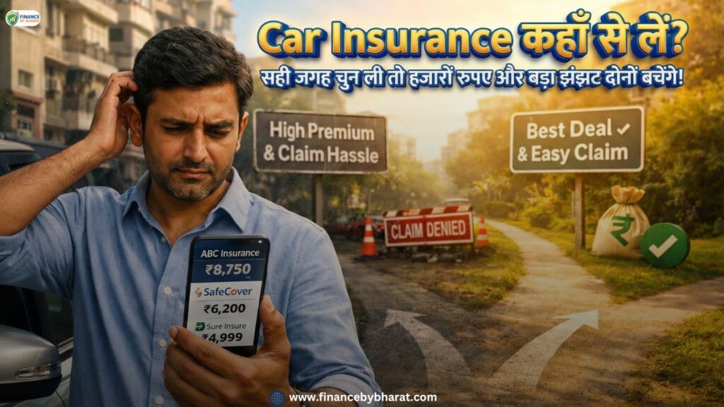 Car Insurance कहाँ से लें? सही जगह चुन ली तो हजारों रुपए और बड़ा झंझट दोनों बचेंगे!