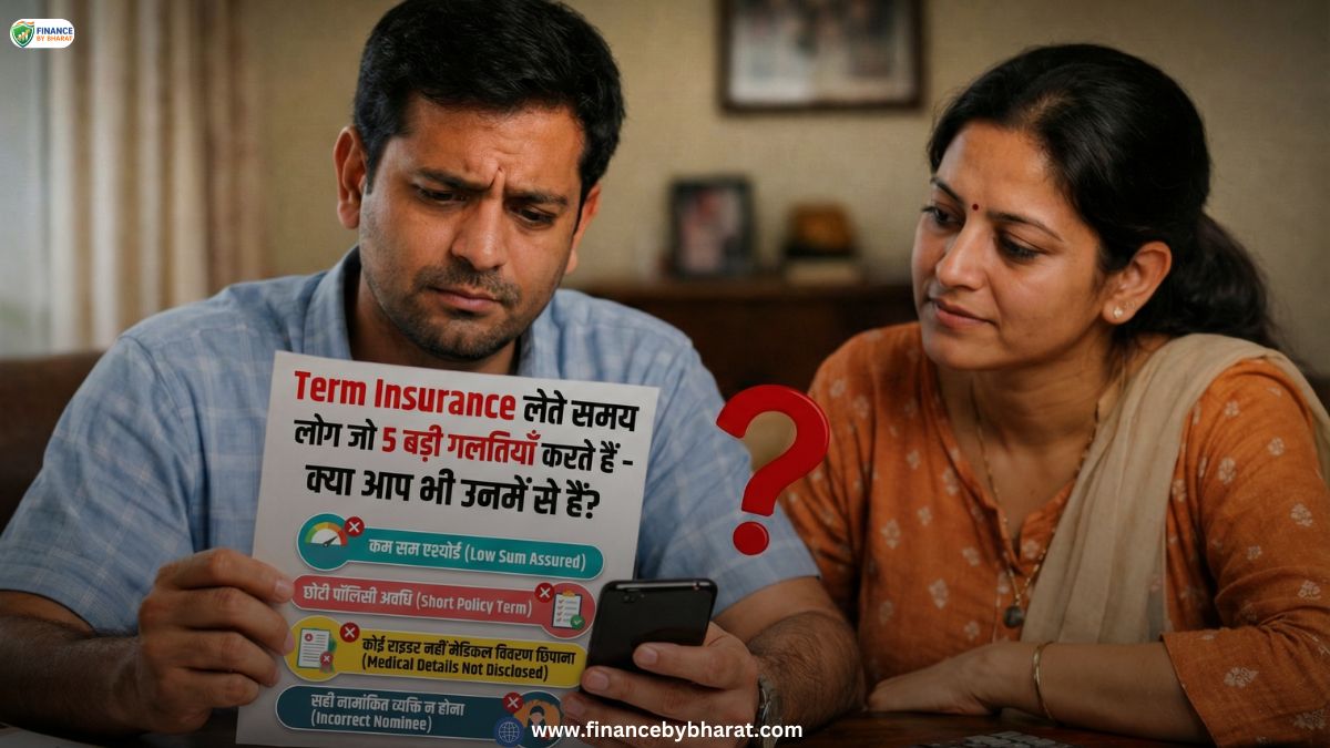 Term Insurance लेते समय लोग जो 5 बड़ी गलतियाँ करते हैं – क्या आप भी उनमें से हैं?