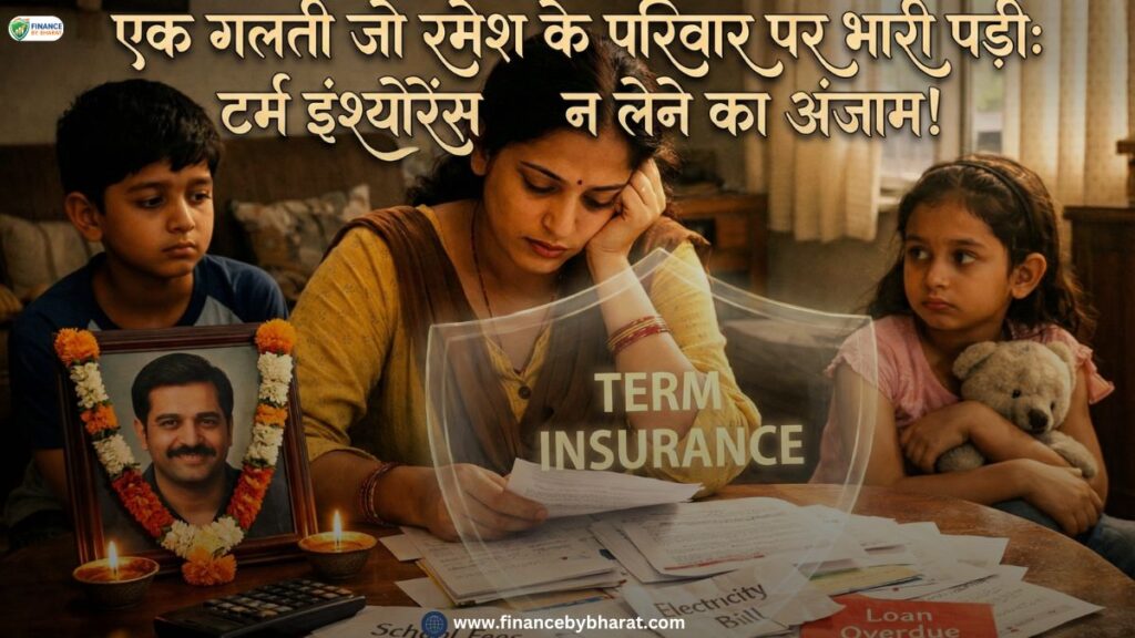 एक गलती जो रमेश के परिवार पर भारी पड़ी: टर्म इंश्योरेंस न लेने का अंजाम!