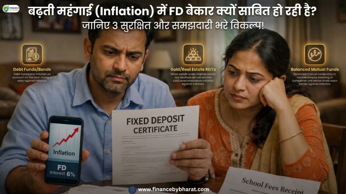 बढ़ती महंगाई (Inflation) में FD बेकार क्यों साबित हो रही है? जानिए 3 सुरक्षित और समझदारी भरे विकल्प!