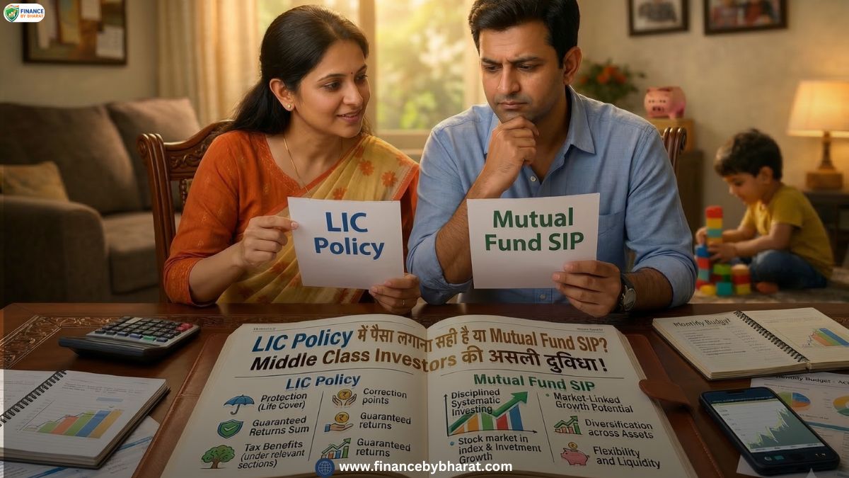 LIC Policy में पैसा लगाना सही है या Mutual Fund SIP? Middle Class Investors की असली दुविधा!