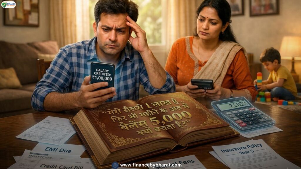 मेरी सैलरी 1 लाख महीना है… फिर भी महीने के अंत में बैलेंस 5,000 क्यों बचता है?